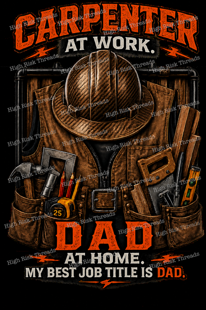Carpenter At Work, Dad At Home