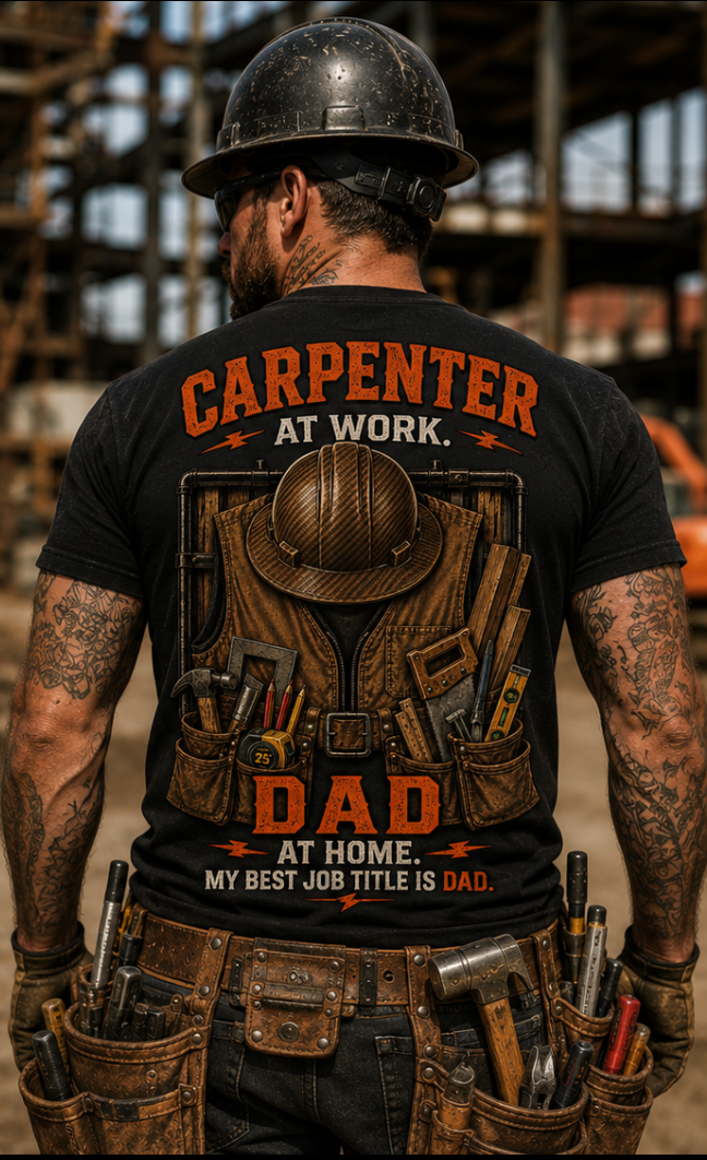 Carpenter At Work, Dad At Home